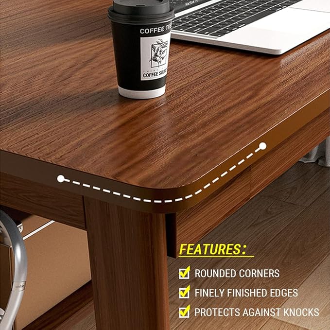 Mid-Century Long Desk Table - Image 3