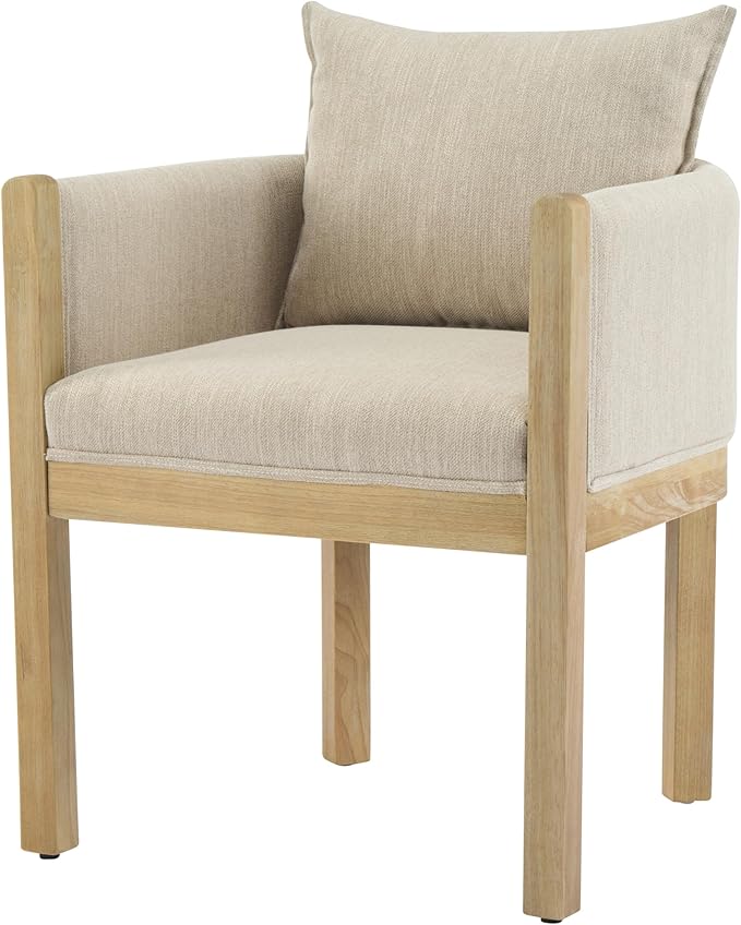 Christopher Knight Home Lucid Linen Upholstered Dining Chairs Set of 2 - Image 5