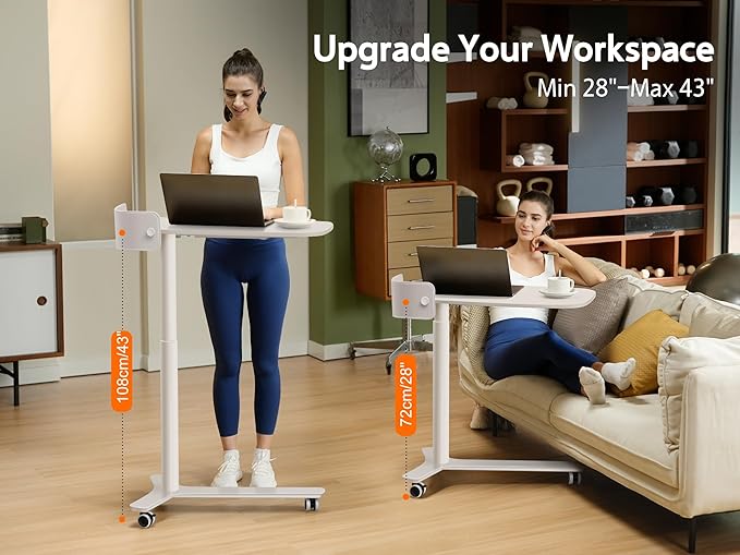 Rolling Desk Adjustable Height - Image 5