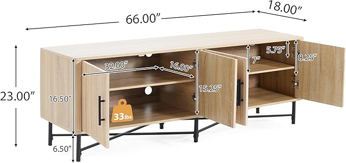 Christopher Knight Home Saral Modern 65 Inch TV Stand - Image 4