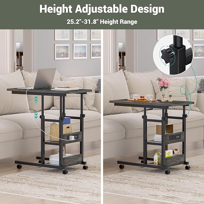 Height Adjustable End Table - Image 3