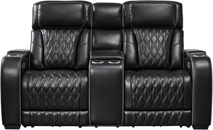 Signature Design by Ashley Boyington Modern Leather Match Power Reclining by SignatureDesignbyAshley