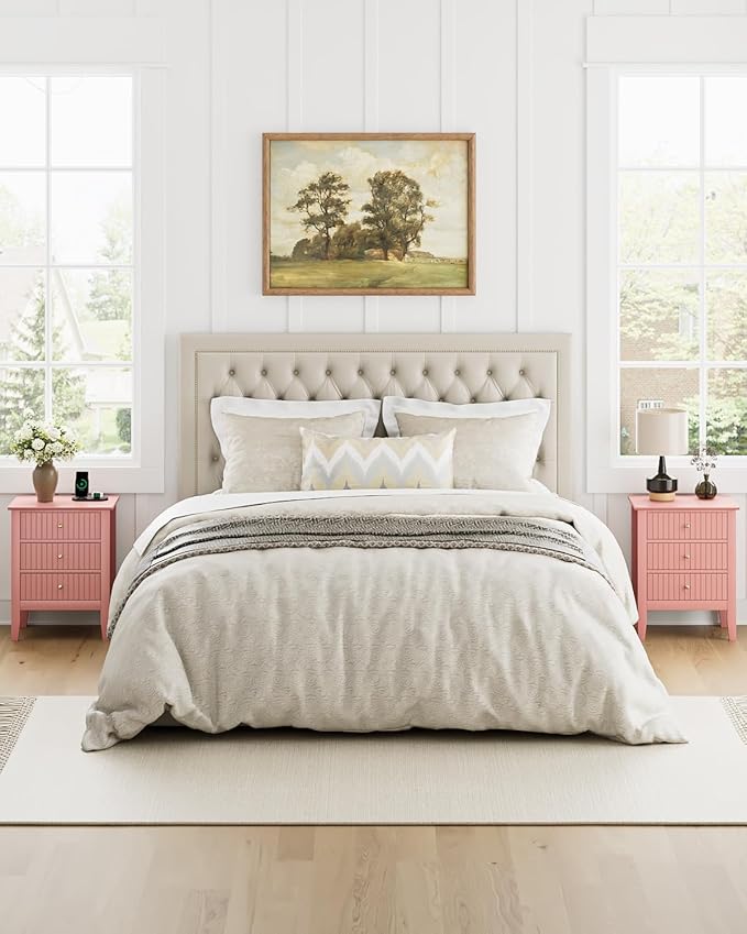 Fluted Nightstand, Farmhouse Night Stand - Image 9