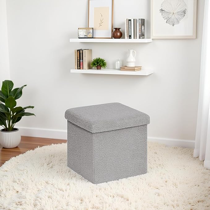 Folding Storage Ottoman Cube - Image 7
