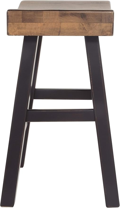 Signature Design by Ashley Glosco Farmhouse 25.5" Counter Height Saddle Barstool - Image 9