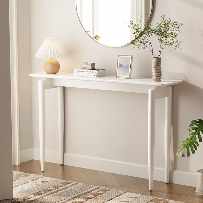 Wood Console Table Walnut Entryway Table, Thin Console Table, Sofa Tables by AQIMUELE-Solidwoodfurniture