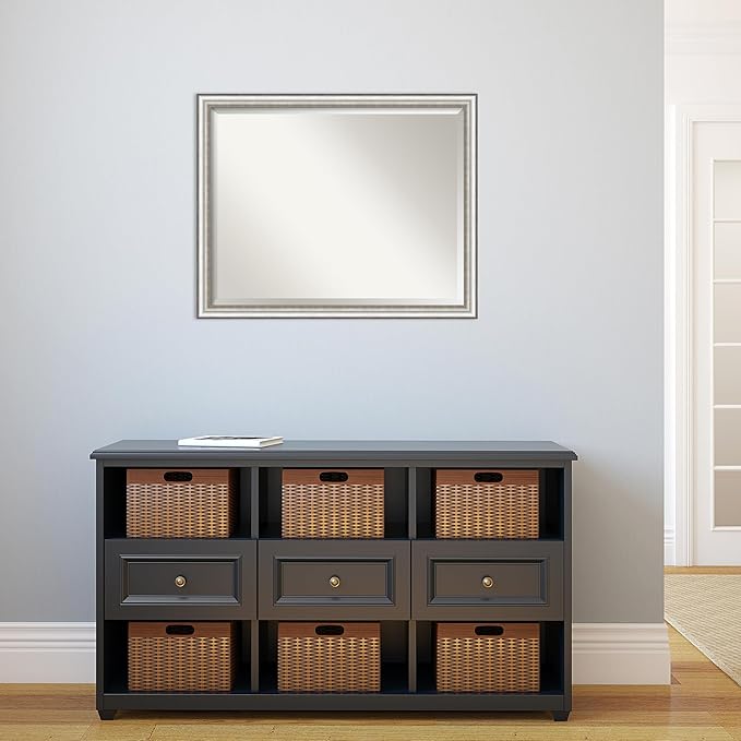 Amanti Art Silver Bathroom Mirror - Image 5