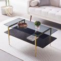 Rectangle Coffee Table for Living Room, Mid-Century Modern Design, L41 x W21 x by LumFurn