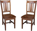 IC International Concepts, Set of Two San Remo SplatBack Dining Chairs by InternationalConcepts