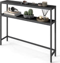 VASAGLE Console Table, 2-Tier Narrow Sofa Table by VASAGLEbySONGMICSHOME