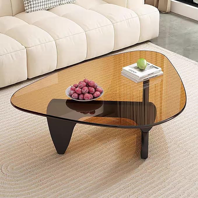 Modern Glass Coffee Table for Living Room, Small mid Century Modern Coffee Table - Image 8