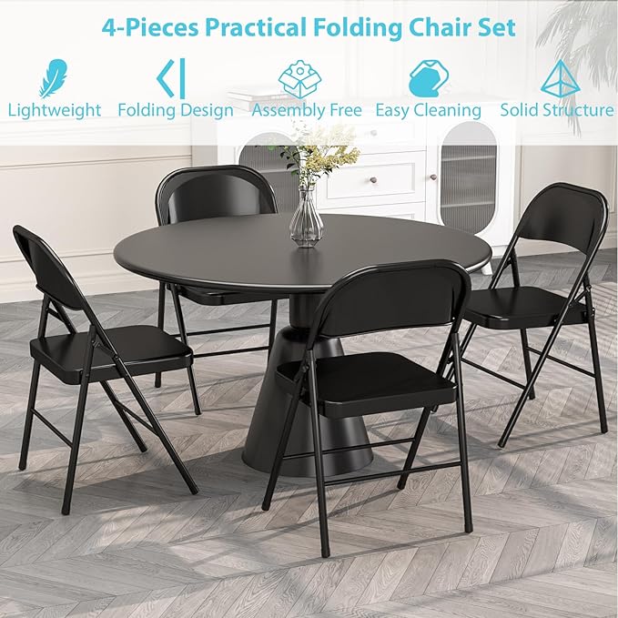 Metal Folding Chairs Steel Frame - Image 4