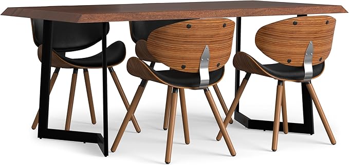 SIMPLIHOME Marana/Watkins 5-Piece Dining Set, 66 inch Wide Solid Mango Wood - Image 3