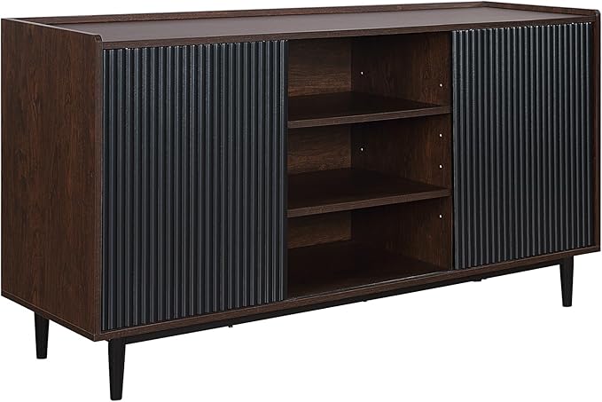Manhattan Comfort Duane 59-Inch Ribbed Mid Century Modern Sideboard, Versatile - Image 7