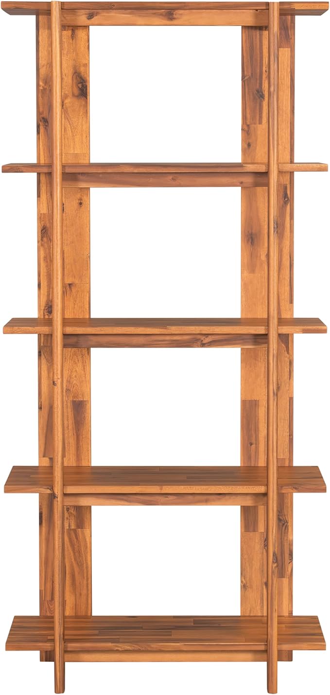 Christopher Knight Home Milio Modern 4 Shelf Bookcase, Acacia Solid Wood Book - Image 6