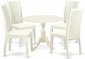 East West Furniture DMIP5-LWH-W 5 Piece Dining Room Furniture Set Includes a by EastWestFurniture