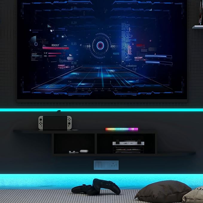 GHC Floating TV Stand, Wall Mounted Entertainment Center and Cabinet Shelf - Image 7
