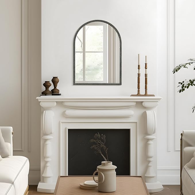 WallBeyond Black Vintage Mirror - Image 3