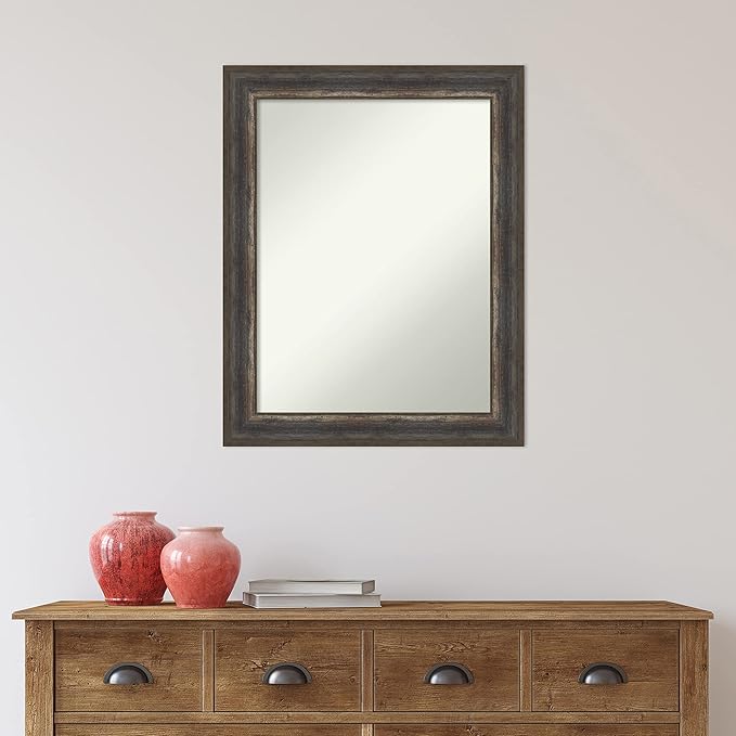 Amanti Art Brown Bathroom Mirror - Image 6