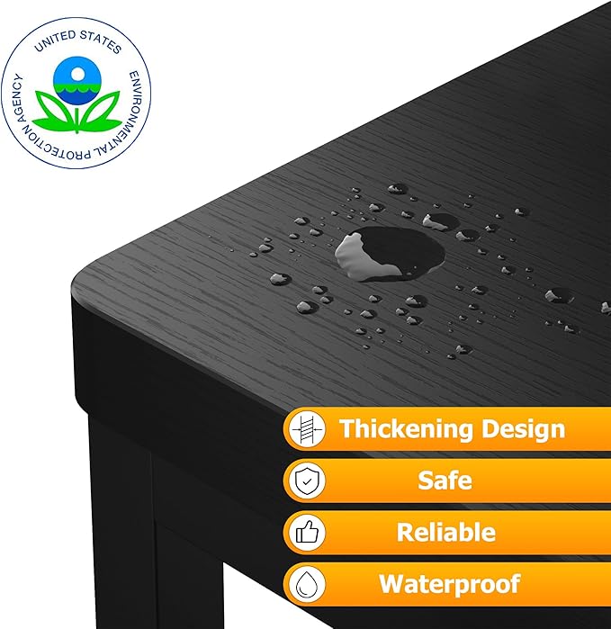 Step Stools for Adults Kids, Heavy Duty Stepping Stools Wooden Bed Step Stools - Image 8