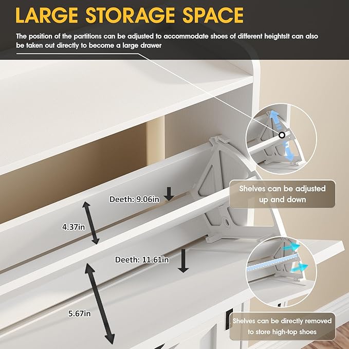 Maupvit Shoe Storage Cabinet - Image 6