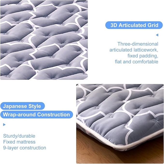Premium Foam Japanese Floor Mattress Futon Mattress, 100% High Density - Image 4