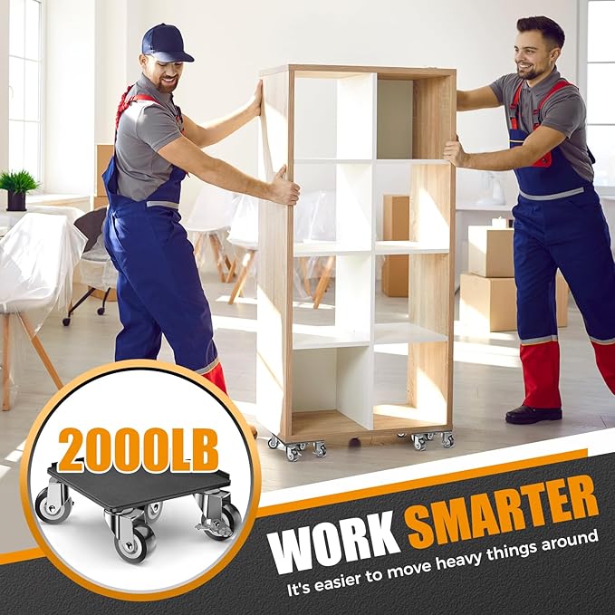 2000LBS Heavy Duty Furniture Dolly & Mover - Image 6