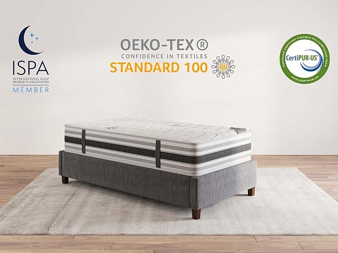Ottomanson Twin XL 12" Hybrid Mattress - Image 11