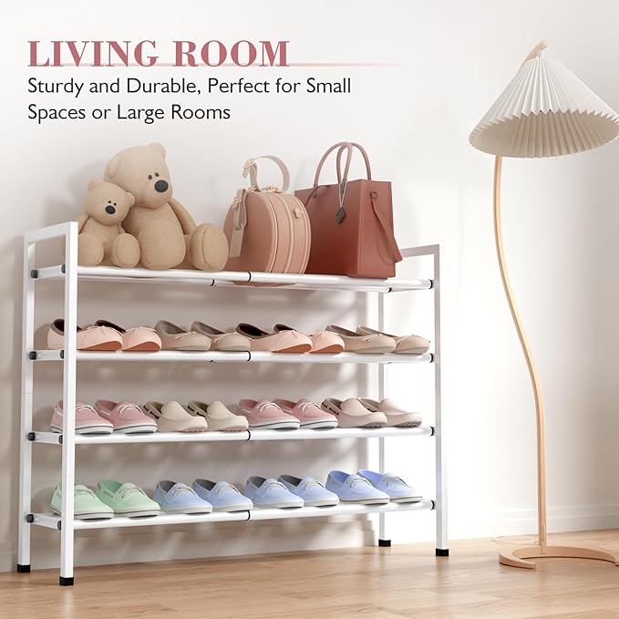 Bumusty 4-Tier Expandable Shoe Rack - Image 6