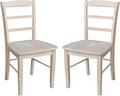 Set of Two Madrid Ladderback Dining Chairs, Unfinished by InternationalConcepts