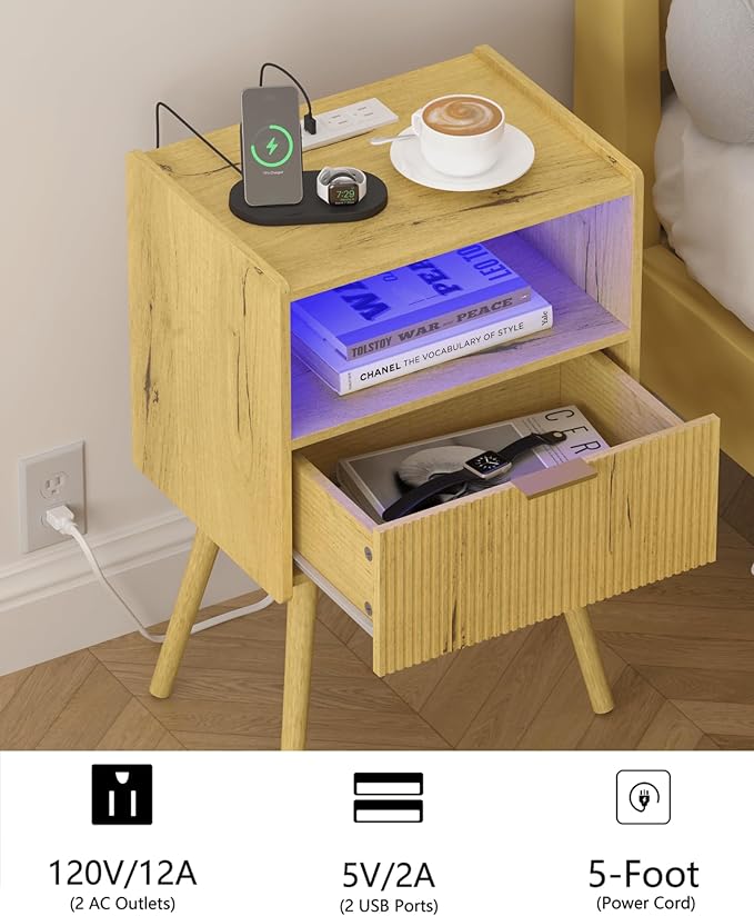Nightstand, Modern Side Table - Image 4