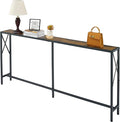 Console Table, 70” Narrow Sofa Table, Entryway Table, Industrial Sofa Table by Gewudraw