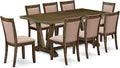 East West Furniture V777MZ716-9 9 Piece Dining Table Set Includes a Rectangle by EastWestFurniture
