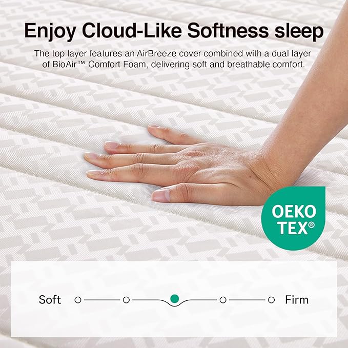 Novilla Full Size Mattress, 8 Inch Full Mattresses in a Box - Image 2