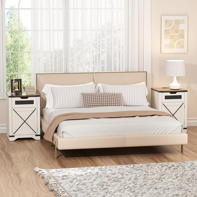 Farmhouse End Table Set of 2 - Image 6