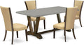 East West Furniture V797VE703-5 5 Piece Dining Room Table Set Includes a by EastWestFurniture