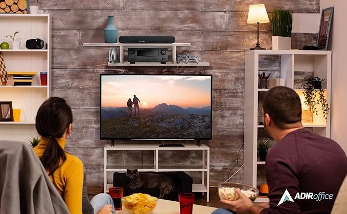Floating TV Stand, Wall Mounted Floating Media Shelf Organizer Entertainment - Image 9