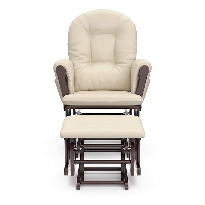 Storkcraft Premium Hoop Glider & Ottoman — GREENGUARD Gold Certified, Solid - Image 10