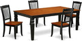 East West Furniture LGDA5-BCH-W 5 Piece Modern Dining Table Set Includes a by EastWestFurniture