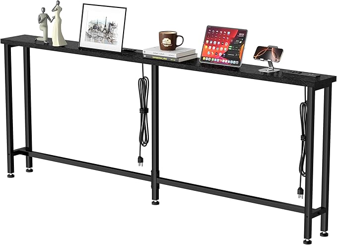 GRLEAF 63" Narrow Console Sofa Table by Unknown