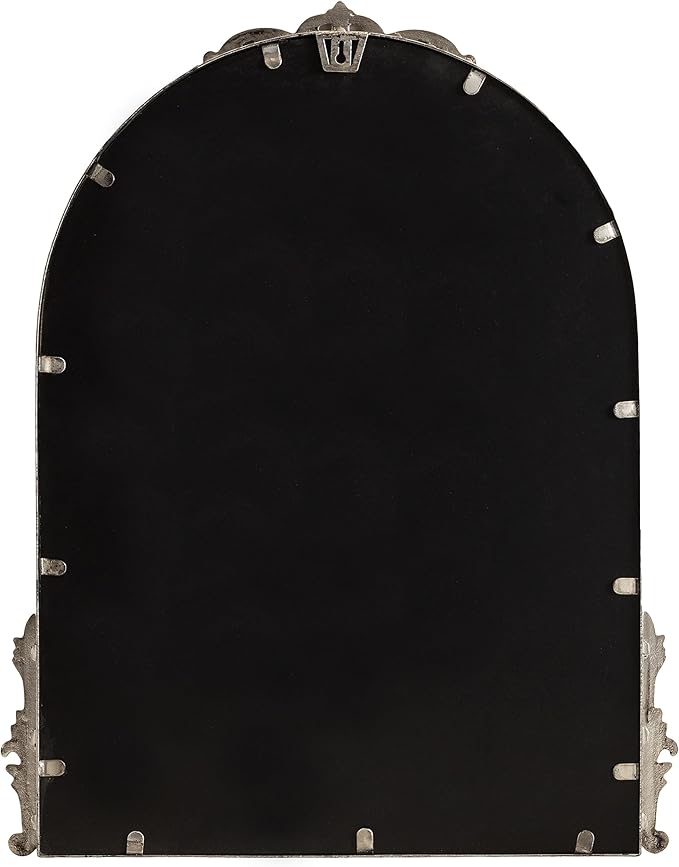 Kate and Laurel Myrcelle Traditional Arched Mirror; 21 x 26; Antique Silver; - Image 7