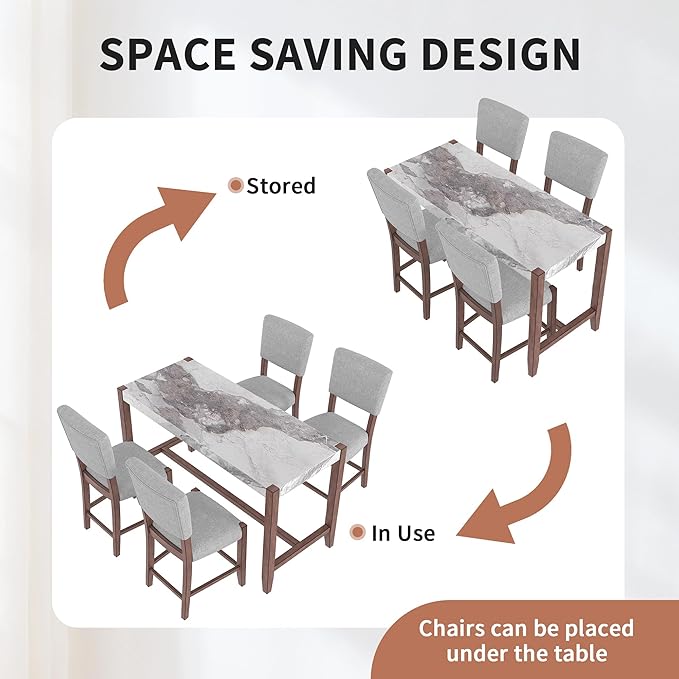 Ball & Cast 5-Piece Dining Table Set - Image 7