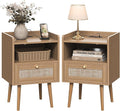 Night stand Set of 2, Bedside Tables by MECHYIN