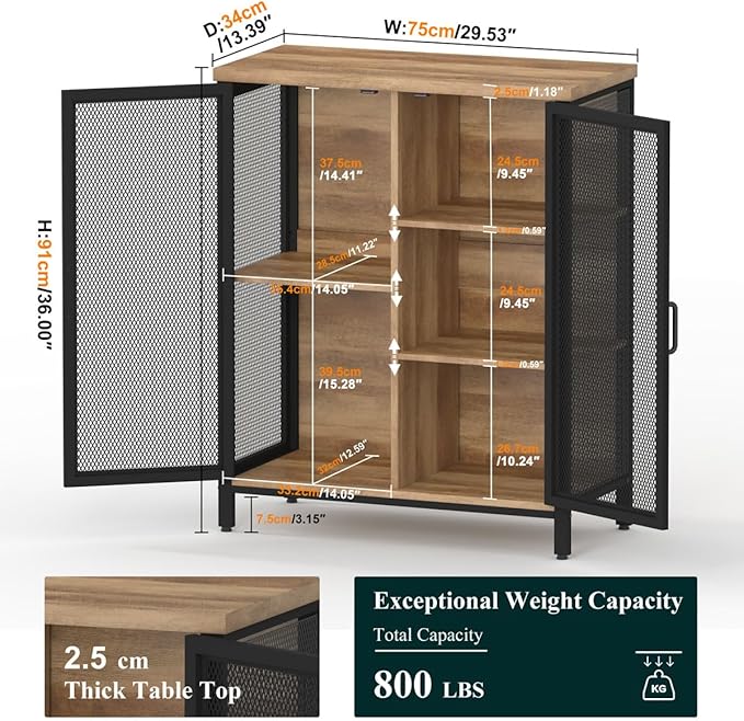 BON AUGURE Coffee Bar Cabinet - Image 3