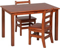 ECR4Kids 24in x 36in Rectangular Hardwood Table and Chair Set, 12in Seat Height by ECR4Kids