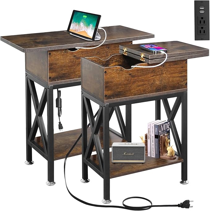 TooCust End Tables Living Room Set of 2, Side Table by TooCust