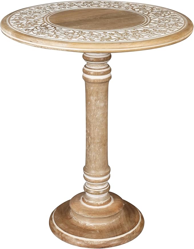 Lightnpro Carved Round End Table - Image 7