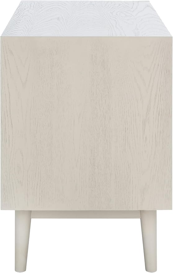 SAFAVIEH Couture Collection Elissa Mid-Century White Wash Small Entertainment - Image 7