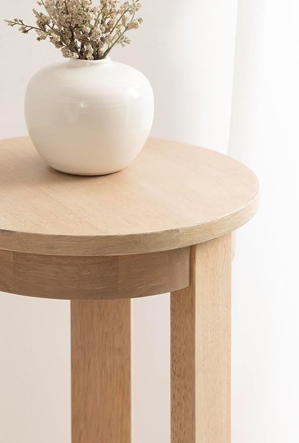 Kate and Laurel Foxford Modern Tiered Round Drink Table, Light Natural - Image 5