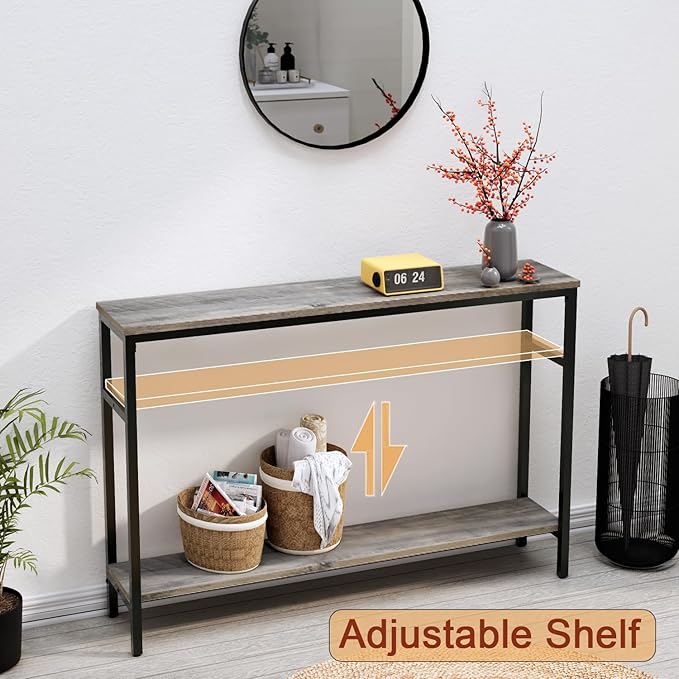 Narrow Console Table, 47 Inch Sofa Table - Image 2